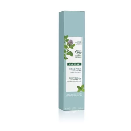 Klorane Органический осветляющий крем для лица Water Mint 40 мл