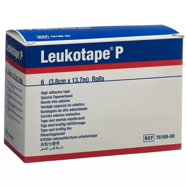 Leukotape P Spezial-Tapeverband 13.7m x 3.8см 6 штук Leukotape P Spezial-Tapeverband 13.7m x 3.8см 6 штук