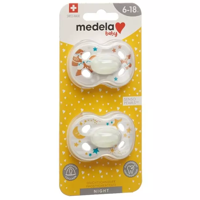 Детская пустышка MEDELA Night&amp;Night для детей 6–18 лет с животными