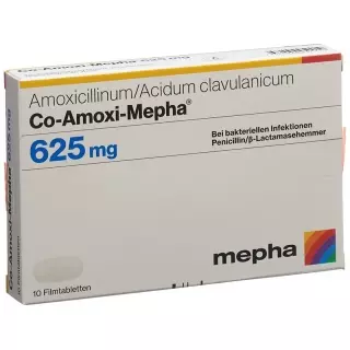 CO-AMOXI Mepha пленочные таблетки 625 мг