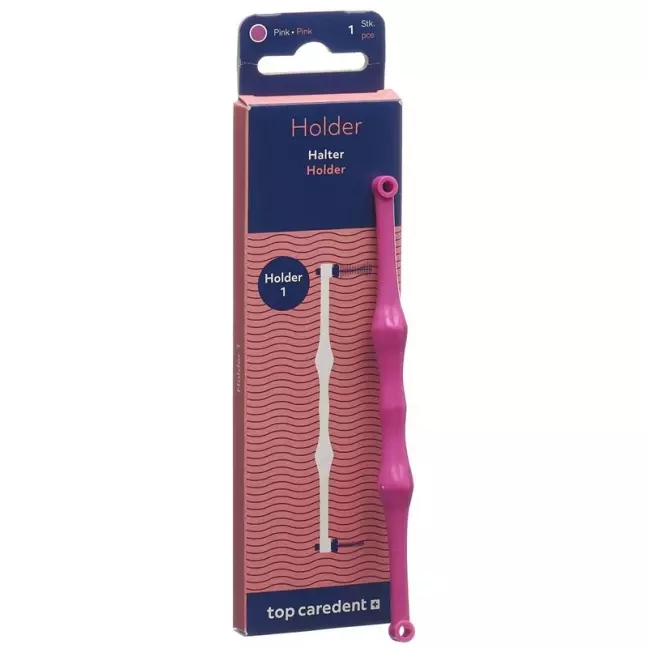 TOP CAREDENT Holder 1 Halter Interdental L pink