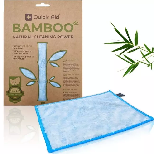 QUICK AID Bambus-Reinigungstuch blau QUICK AID Bambus-Reinigungstuch blau