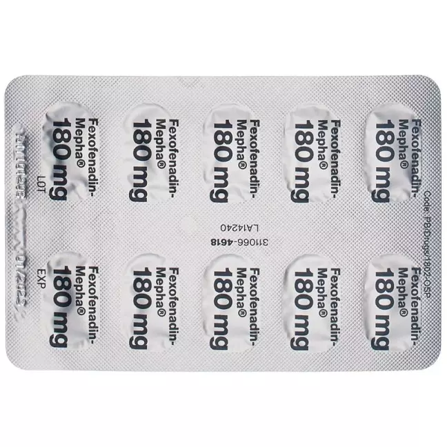 Fexofenadin Mepha Lactab 180mg 10 Stück
