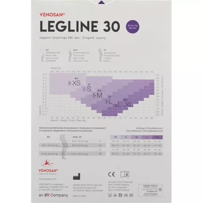 Venosan Legline 30 A-d L Beige 1 Paar Venosan Legline 30 A-d L Beige 1 Paar