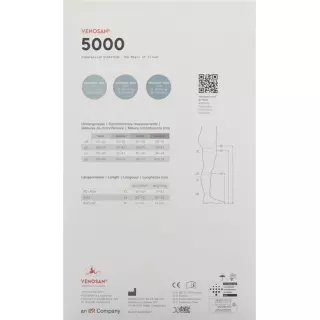 VENOSAN 5002 A-T KKL2 L длинный черный 1 пара