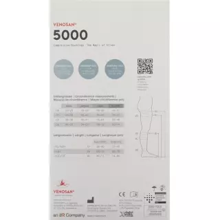 Venosan 5002 A-gh Kkl2 S Lang Offen Black 1 Paar