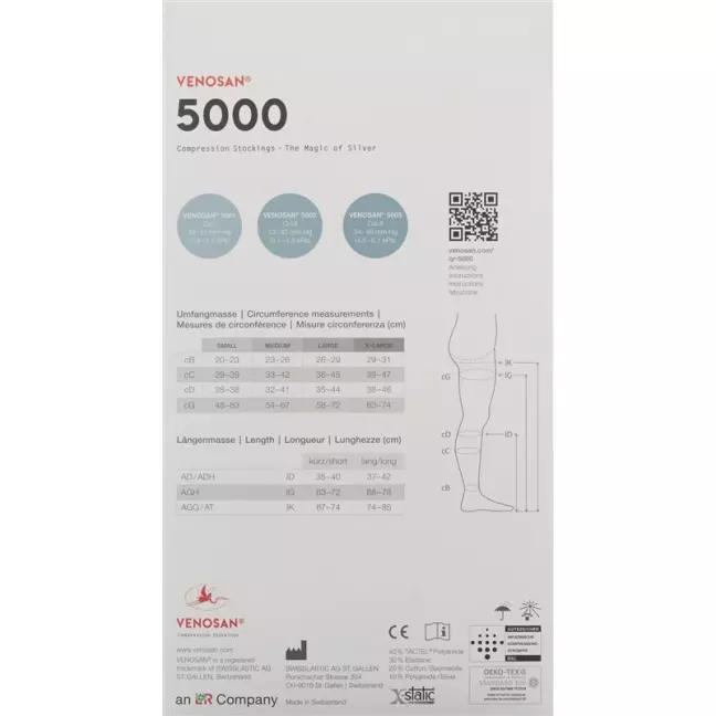 Venosan 5003 Ad Kkl3 XL Long Gift Черный 1 пара Venosan 5003 Ad Kkl3 XL Long Gift Черный 1 пара