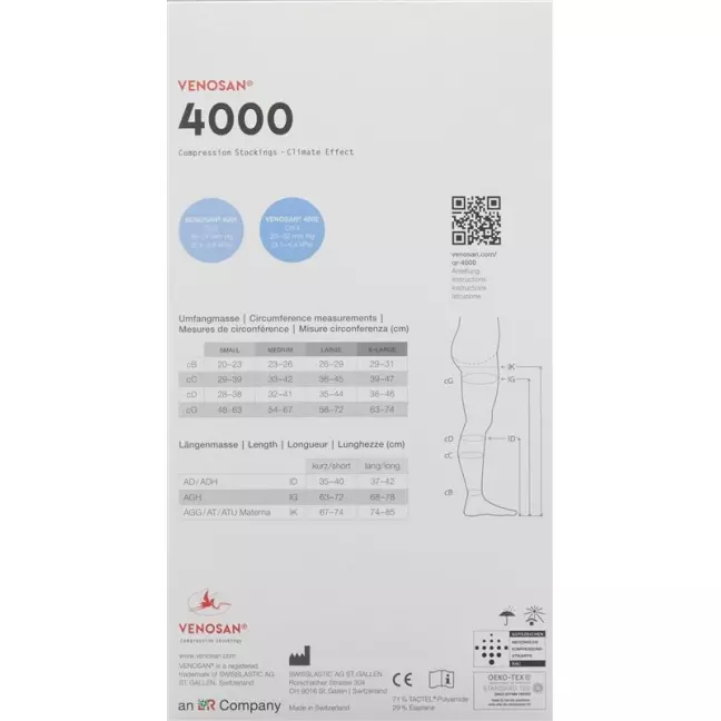 Venosan 4001 A-DH KKL1 S длинный открытый Мексика 1 пара