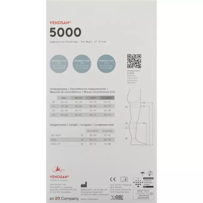 VENOSAN 5001 A-GH KKL1 XL короткие открытые черные 1 пара VENOSAN 5001 A-GH KKL1 XL короткие открытые черные 1 пара
