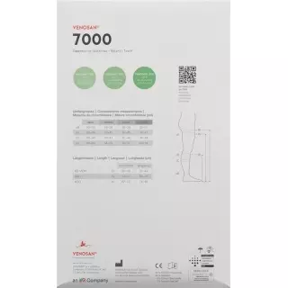 Venosan 7002 A-gh Kkl2 L Lang Off Hr Black 1 pair