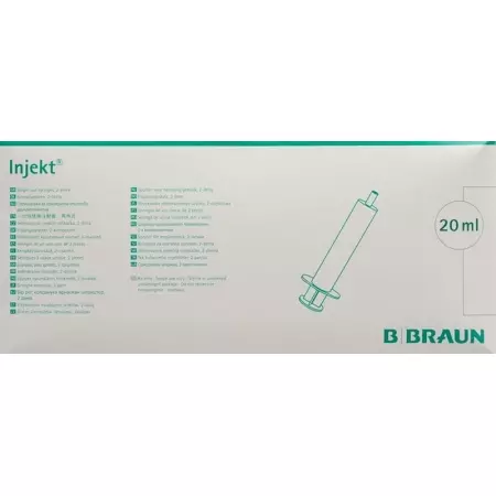 Инъекционные шприцы Braun 20 мл с Луэр-Локом 100 шт. Инъекционные шприцы Braun 20 мл с Луэр-Локом 100 шт.