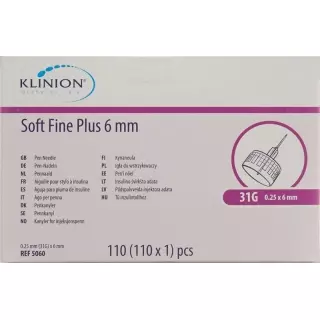 Klinion Soft Fine Pl Pen-Nadel 6mm 31g 110 Stück
