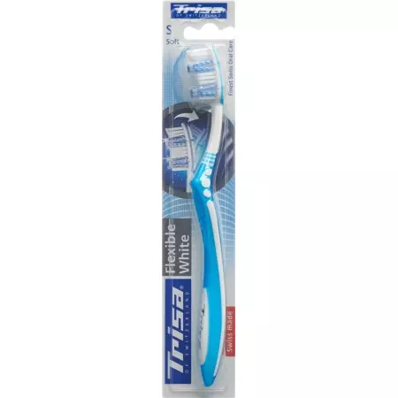 Trisa Flexible White Toothbrush Soft Trisa Flexible White Toothbrush Soft
