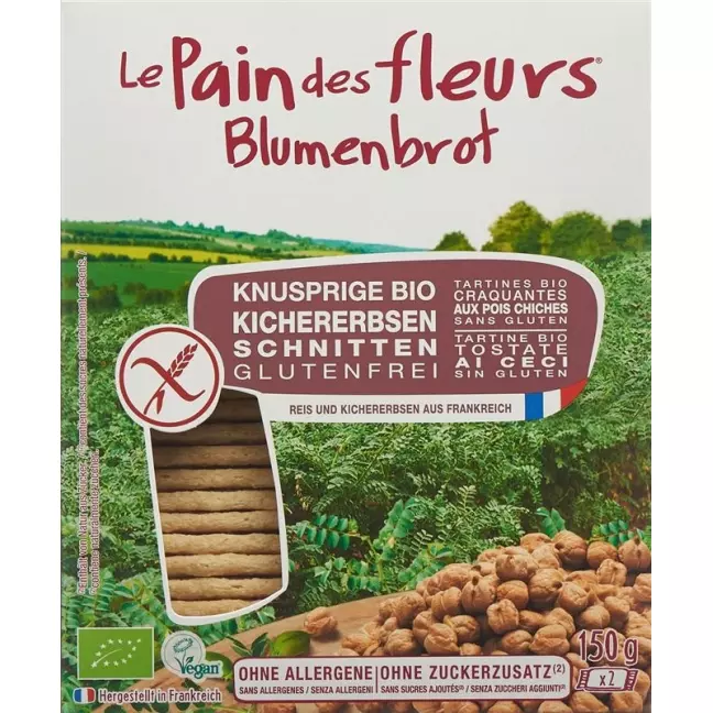 Blumenbrot Knusprige Schnitten Kichererbsen 150g
