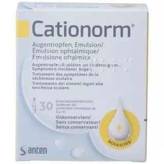Катионорм капли глазные эмульсия UD 30 х 0,4 мл