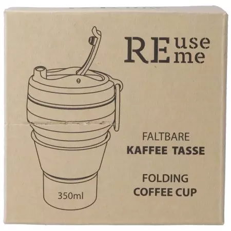 Reuseme foldable coffee cup 350ml Coffee To Go Reuseme foldable coffee cup 350ml Coffee To Go