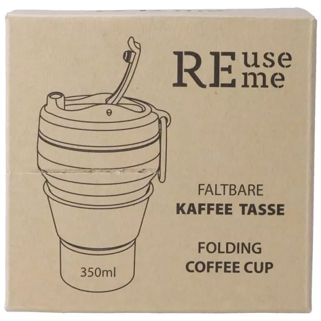 Reuseme foldable coffee cup 350ml Coffee To Go Reuseme foldable coffee cup 350ml Coffee To Go