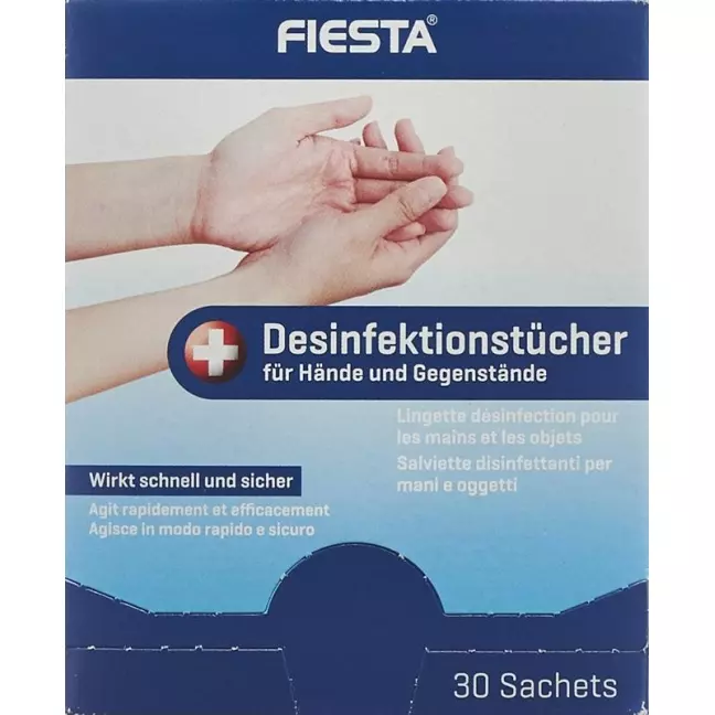 Fiesta Desinfektionstuch Hände+gegenstaende 30 Steril