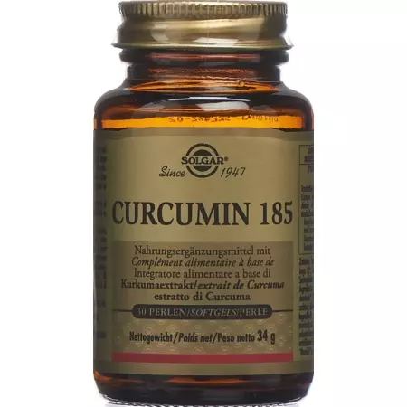 Solgar Curcumin 185 жемчужин (новый) флакон 30 шт.