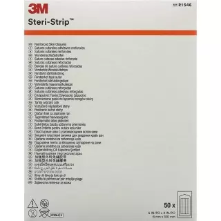 Полоски 3M Steri Strip 6х100мм белые армированные 50х10 шт.