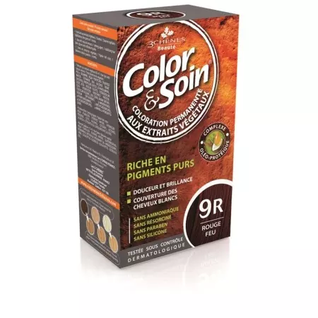 Color Et Soin Coloration Rouge Feu 9r 135ml