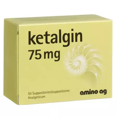 Ketalgin Zäpfchen 75mg 50 Stück Ketalgin Zäpfchen 75mg 50 Stück