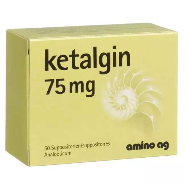Ketalgin Zäpfchen 75mg 50 Stück Ketalgin Zäpfchen 75mg 50 Stück