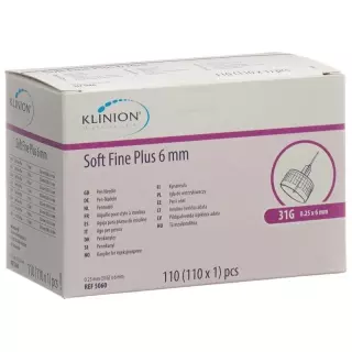 Klinion Soft Fine Pl Pen-Nadel 6mm 31g 110 Stück