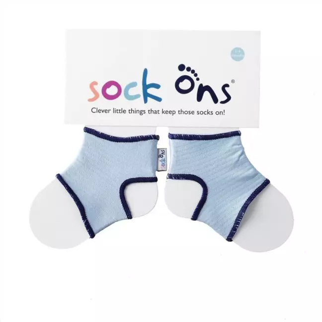 Sock ons ​​blue baby 0-6M 1 pair