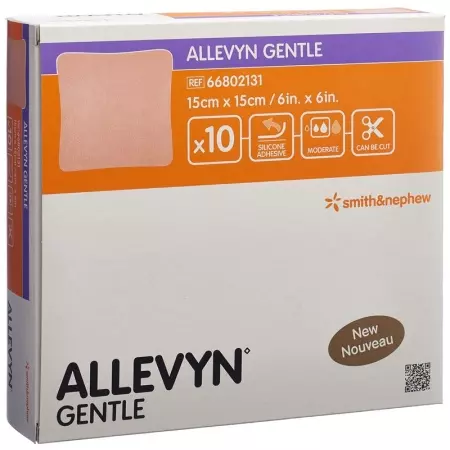 Allevyn Gentle Wundverband 15x15cm 10 Stück Allevyn Gentle Wundverband 15x15cm 10 Stück