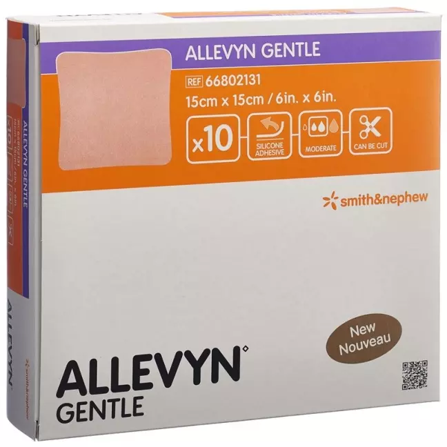 Allevyn Gentle Wundverband 15x15cm 10 Stück Allevyn Gentle Wundverband 15x15cm 10 Stück