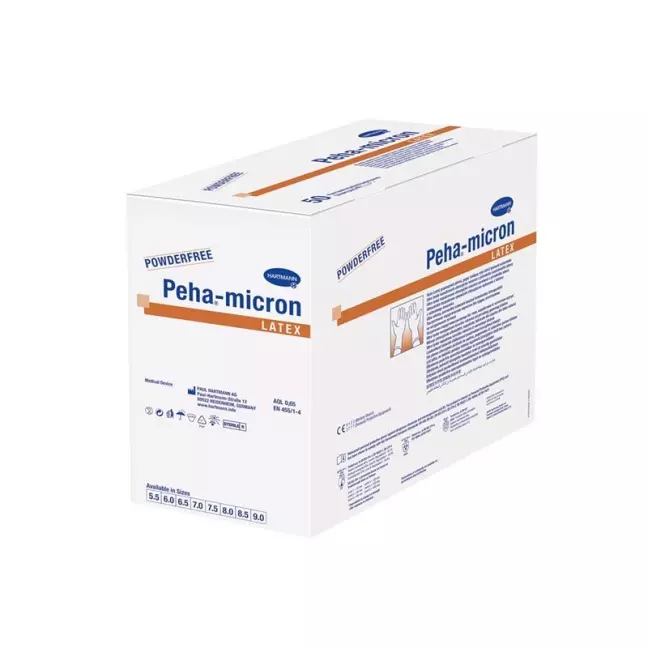 Peha-micron Latex Grösse 6.5 Puderfrei Steril 100 Stück Peha-micron Latex Grösse 6.5 Puderfrei Steril 100 Stück