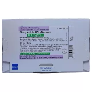 Phenylephrin HCl Bichsel 0.5mg/5ml 10 Ampullen 5ml