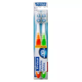 Trisa Flexible White Toothbrush Soft Duo