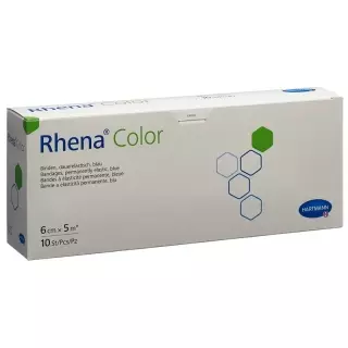 Бинт RHENA Color Elast 6смх5м синий открытый