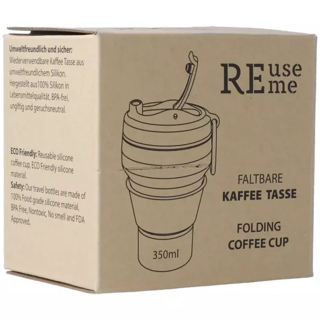Reuseme foldable coffee cup 350ml Coffee To Go Reuseme foldable coffee cup 350ml Coffee To Go