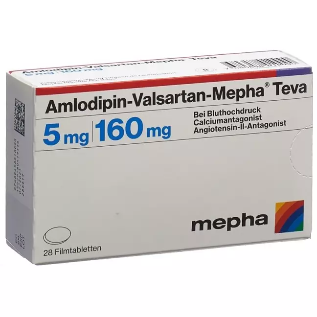 Amlodipin Valsartan Mepha Teva 5/160mg 28 Stück