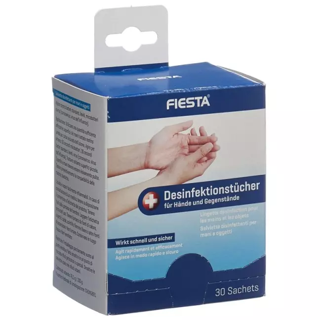 Fiesta Desinfektionstuch Hände+gegenstaende 30 Steril