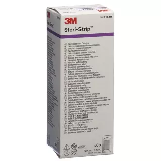 Полоски 3M Steri Strip 3х75мм Белые армированные (s) 50х 5 шт.