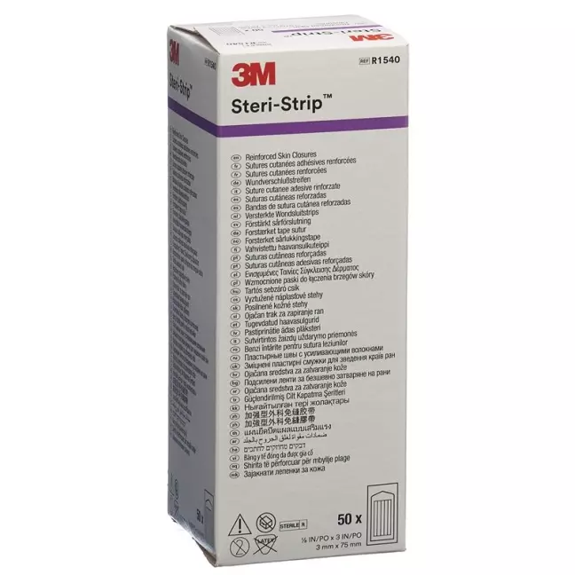 Полоски 3M Steri Strip 3х75мм Белые армированные (s) 50х 5 шт. Полоски 3M Steri Strip 3х75мм Белые армированные (s) 50х 5 шт.