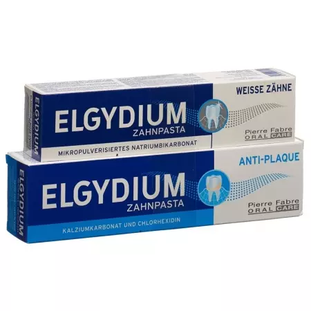 Зубная паста Elgydium Anti-plaq+weis Duo 2 шт.